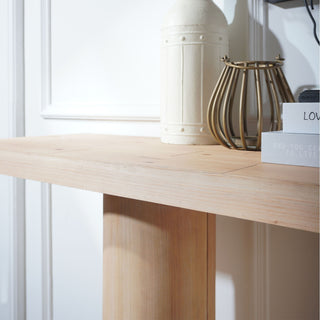 Double Cylinder Base Console Table For Living Room - Multi