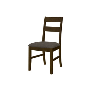 Dining Chair, Upholstered, Side, Dining Room, Transitional (Set of 2) - Brown