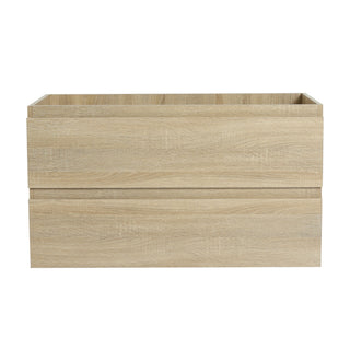 Wall Mounted Bathroom Vanity And Sink, 2 Soft Close Drawers