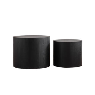 Round Nesting Coffee Table For Small Space (Set of 2)