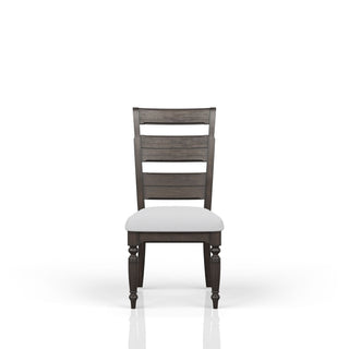 Upholstered Seat Ladderback Side Chair (Set of 2) - Coffee
