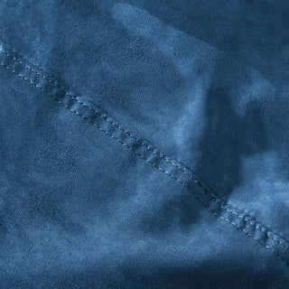 Marlin - 6.5 Foot Cylindrical Bean Bag With Removable Suede Cover - Midnight Blue