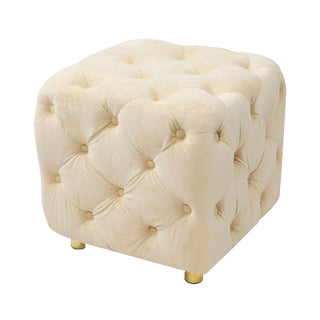 Modern Upholstered Ottoman, Exquisite Small End Table, Soft Foot Stool, Dressing Makeup Chair, Comfortable Seat For Living Room, Bedroom, Entrance