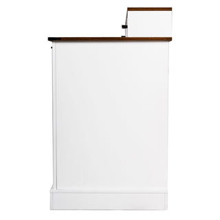 Office Desk With Charging Station & Storage Cabinet