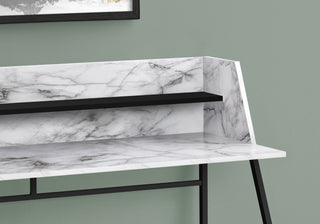 Computer Desk For Home Office Laptop, Storage Shelves, Contemporary & Modern