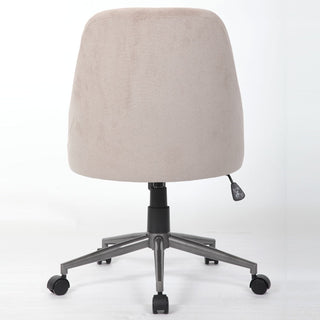 Ergonomic Office Enveloping Bucket Back Swivel Computer Chair - Beige