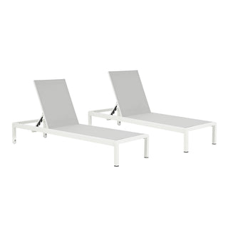 Outdoor Patio Chaise Lounge With 5 Reclining Positions