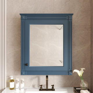 Wall Mounted Bathroom Storage Cabinet With Mirror, Medicine Cabinet With Height Adjustable Shelf