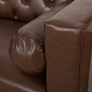 Contemporary 3 Seater Sofa With Tufted Design