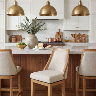 Swivel Counter Stool - Honey Oak