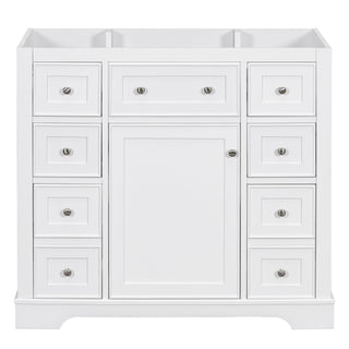 Modern Bathroom Vanity Base Only With 1 Cabinet And 6 Drawers