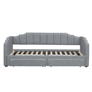 Extendable Daybed With LED Light And 2 Storage Drawers