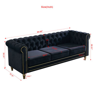 Chesterfield - Sofa 84.65" For Living Room
