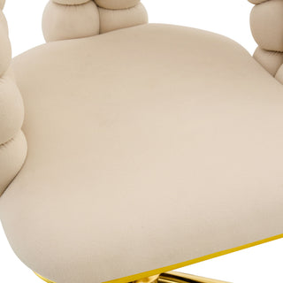 Puffy Bubble, Ball Chain Accent Chair With 5 Claw Casters