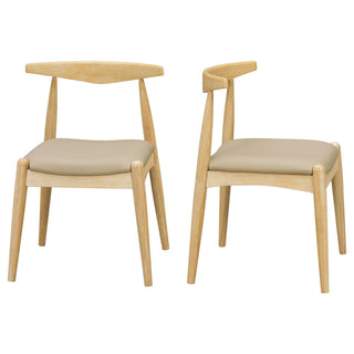 Dining Chairs With Ergonomic Backrest (Set of 2)