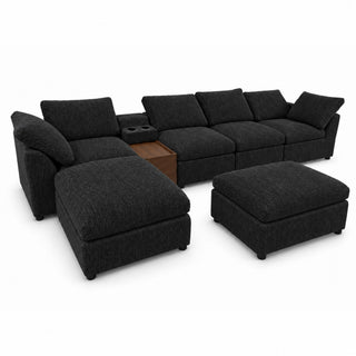 Modular Cloud Couch With Storage Console