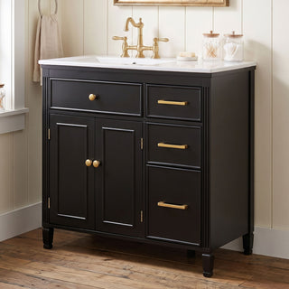 Bathroom Vanity With Sink Top, 3 Soft Closing Drawers
