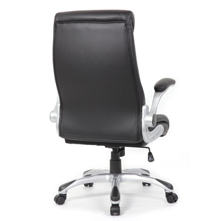 High Back Ergonomic Executive Office Chair, Adjustable Height And Lumbar Support For Home & Office - Black