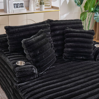 Oversized Chaise Lounge Chair Indoor With Pillows For Living Room