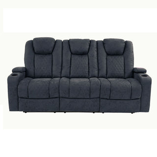 Power Reclining Sofa With Adjustable Headrest - Inky Blue