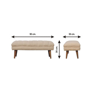Puffer Bench - Beige