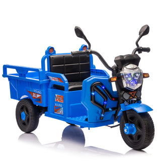 12V Kids Electric 3 Wheel Cargo Truck With LED Lights & Music