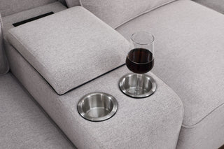 Eric - 9 Piece Upholstered Sectional With Ottoman