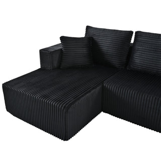 U-Shaped Modular Sectional Sofa With Double Chaise, Oversized Deep Seat For Living Room