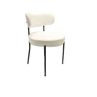 Mid-Century Modern Dining Chair With Curved Backrest