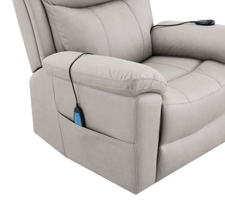 Chriki - Polished Power Motion Recliner With Lift Heating Massage Chair