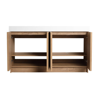 Freestanding Bathroom Vanity With Sink, Soft Close Doors