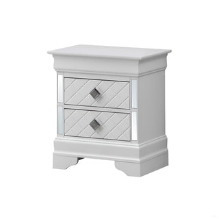 Accent Nightstand - Silver Champagne