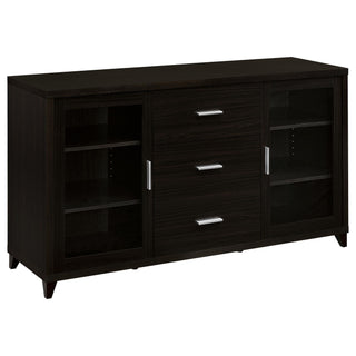 Nyler - 3 Drawer Rectangular TV Console - Cappuccino