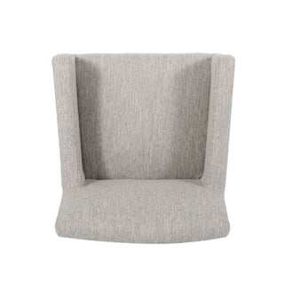 Charmed Upholstered Counter Stool With H Frame Base And Round Arms