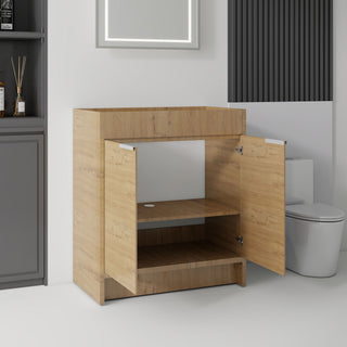 Freestanding Bathroom Vanity Cabinet With Soft Close Doors, Cabinet Only