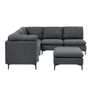 Upholstered Modular Sectional & Tall Legs
