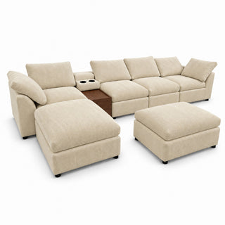 Modular Cloud Couch With Storage Console