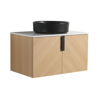 Wall Mounted Bathroom Vanity With Art Sink