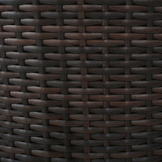 Outdoor 31" Rattan Barstools With Waterproof Cushions (Set of 2) - Multi Brown