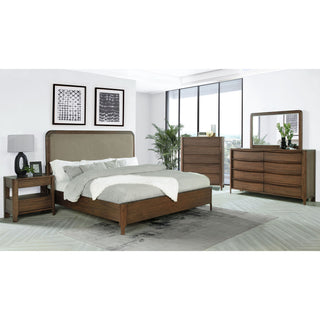 Eastern King Panel Bed - Walnut