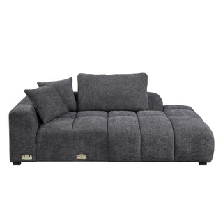Chosen - Sectional Sofa With Toss Pillows With 2 Chaises With Ottoman - Gray