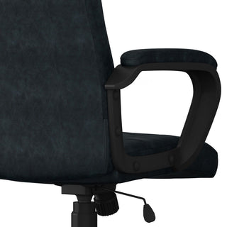 Brewer - Swivel Office Chair - Distressed Blue