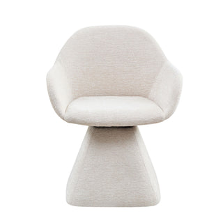 180° Rotating Accent Chair For Living Room - Beige