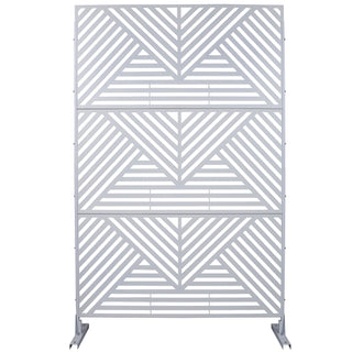 Freestanding Outdoor & Indoor Freestanding Metal Privacy Screen