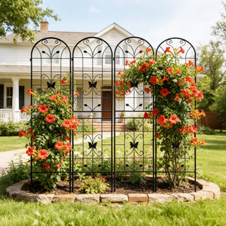 Garden Metal Trellis Rustproof Trellis For Climbing Plants Outdoor Flower Support