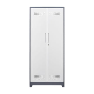 Lockers With Locking Doors, Adjustable Shelves, High Broom Tool Storage Cabinet