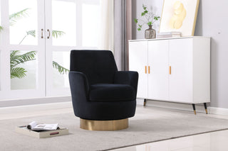 Teddy Swivel Barrel Chair, Swivel Accent Chairs Armchair For Living Room