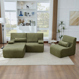 Oversized Sectional Sofa, Living Room Seating With Modular Design