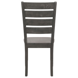 Padded Seat Side Chairs With Tapered Slats (Set of 2)