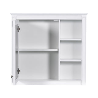 Wall Mounted Medicine Cabinet With Mirror And 3 Open Shelves